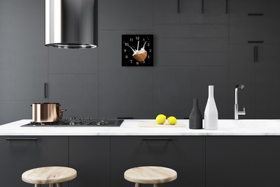 Horloge murale en verre Noix de coco