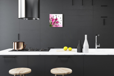 Horloge murale en verre Papillon