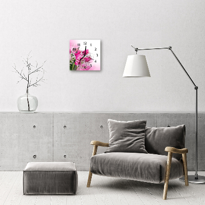 Horloge murale en verre Papillon