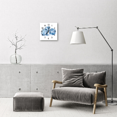 Horloge murale en verre Glace