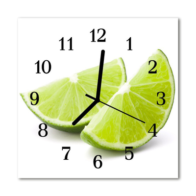 Horloge murale en verre Chaux