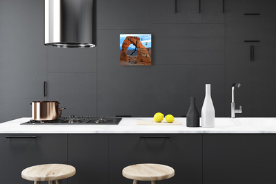 Horloge murale en verre Grand canyon