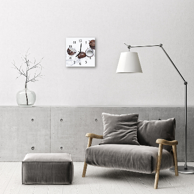 Horloge murale en verre Noix de coco