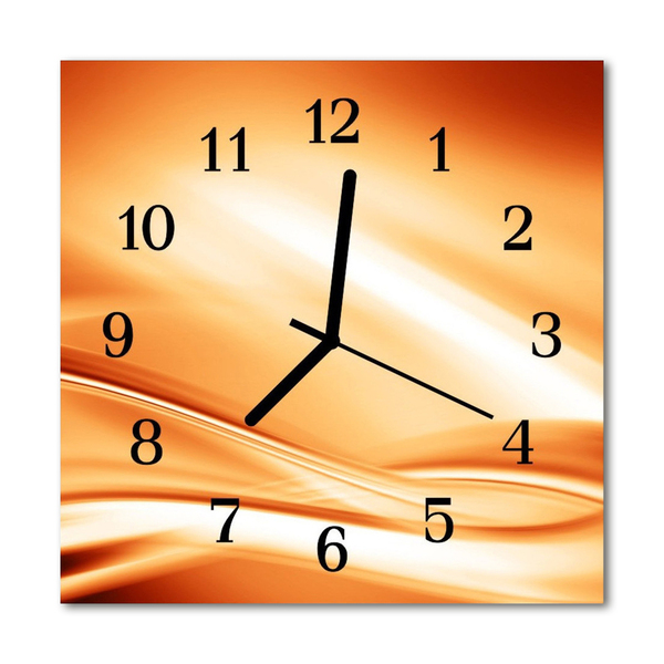 Horloge murale en verre Abstrait