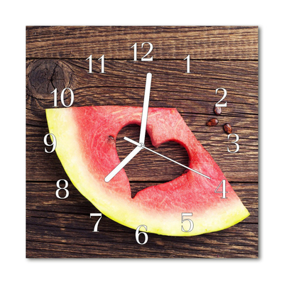 Horloge murale en verre Melon d'eau