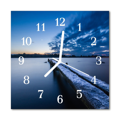 Horloge murale en verre Campagne