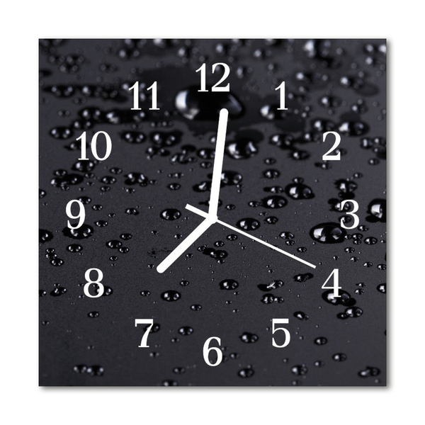 Horloge murale en verre Gouttes