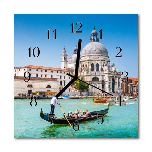 Horloge murale en verre Venise