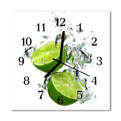 Horloge murale en verre Chaux