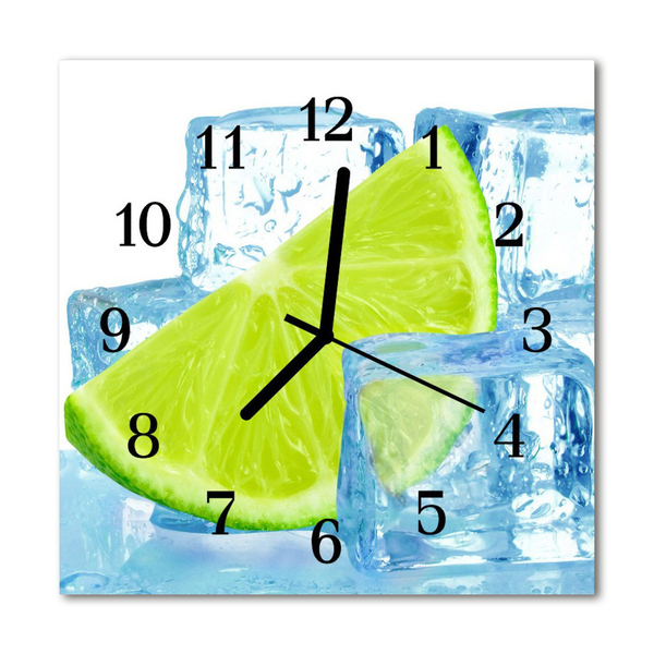 Horloge murale en verre Citron vert