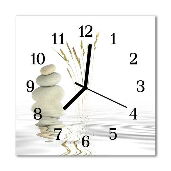 Horloge murale en verre Noyaux