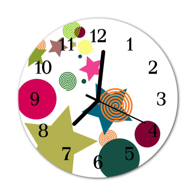 Horloge murale en verre Star