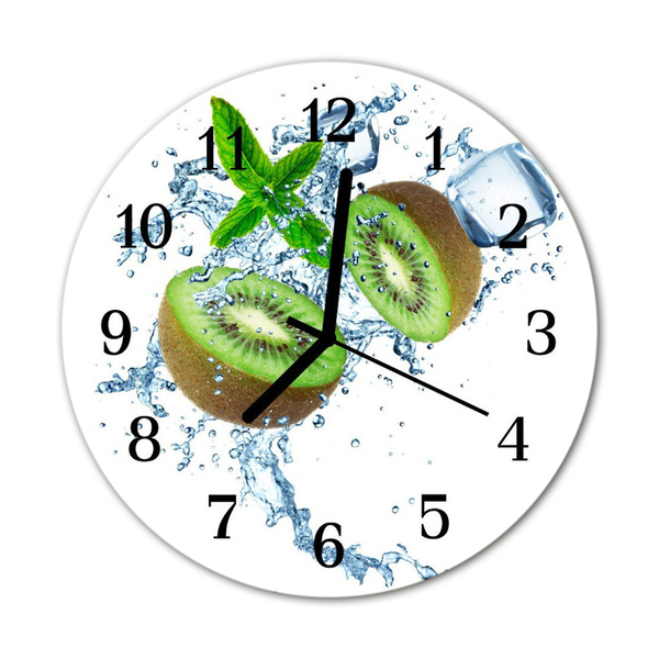 Horloge murale en verre Kiwi