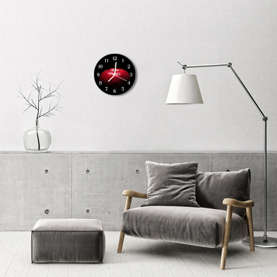 Horloge murale en verre Pomme