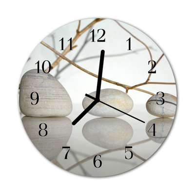 Horloge murale en verre Noyaux