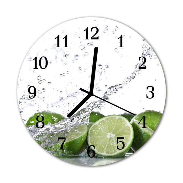 Horloge murale en verre Chaux