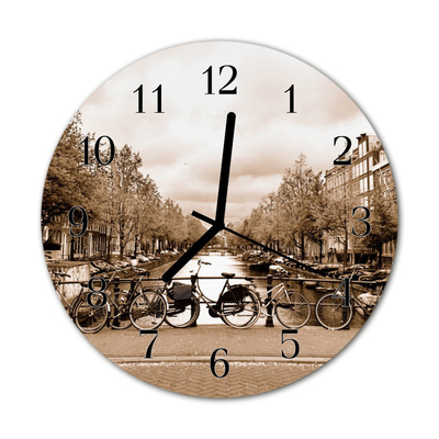 Horloge murale en verre Amsterdam