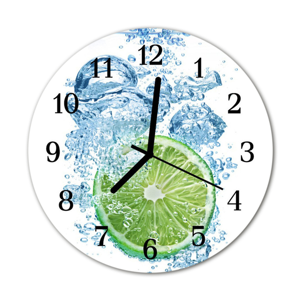 Horloge murale en verre Chaux