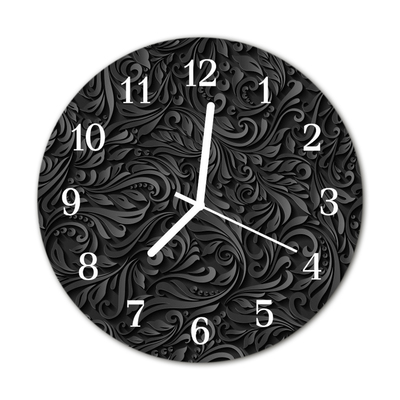 Horloge murale en verre Motif