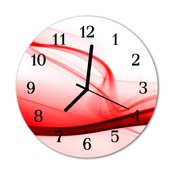 Horloge murale en verre Lignes abstraites