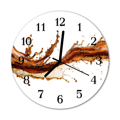 Horloge murale en verre Eau