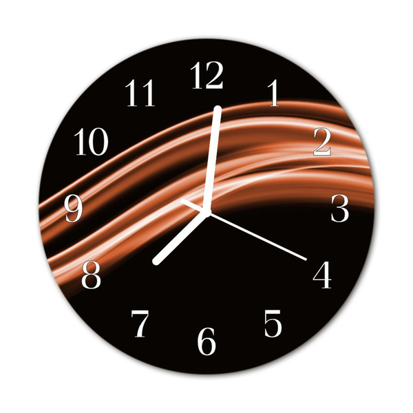 Horloge murale en verre Lignes abstraites