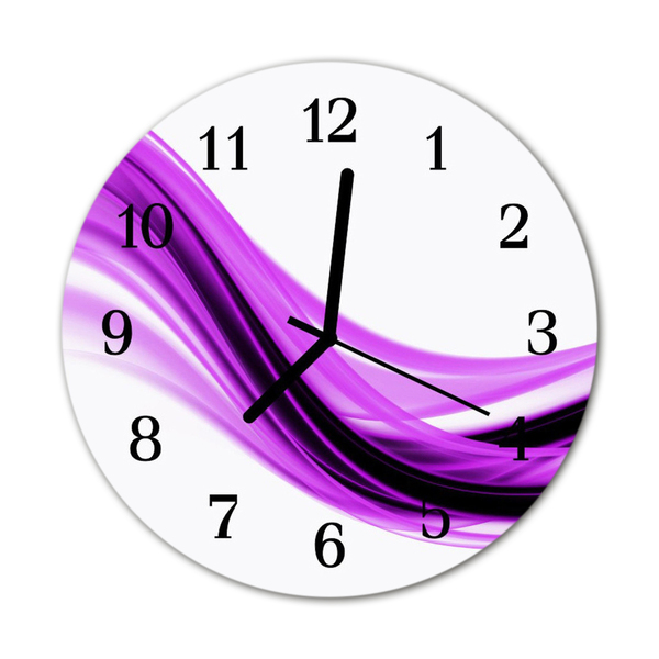 Horloge murale en verre Art abstrait