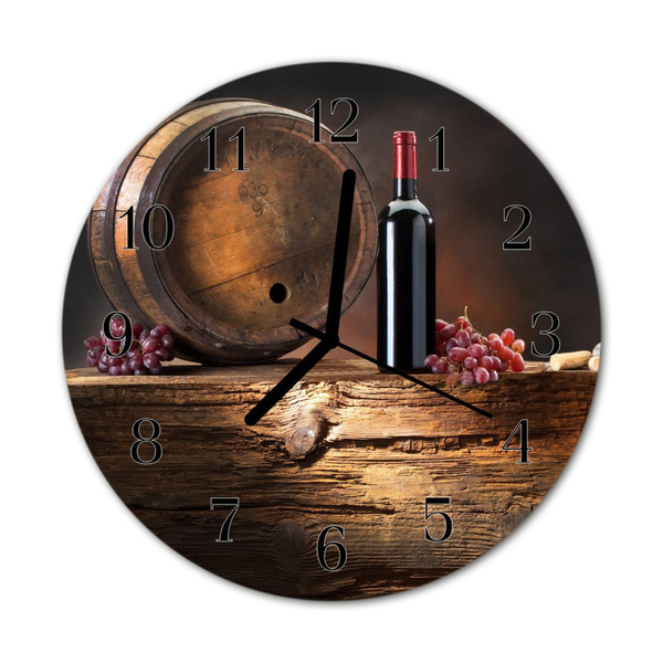 Horloge murale en verre Raisins de vin