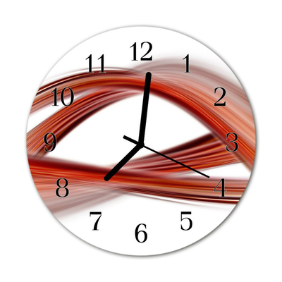 Horloge murale en verre Lignes abstraites