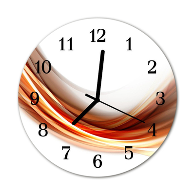 Horloge murale en verre Lignes abstraites