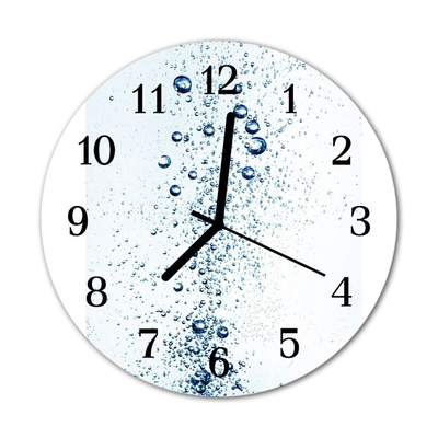 Horloge murale en verre Eau