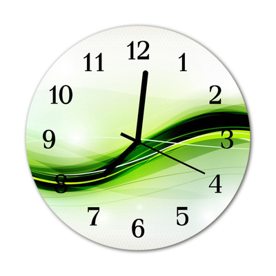 Horloge murale en verre Lignes abstraites