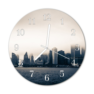 Horloge murale en verre Ligne d'horizon