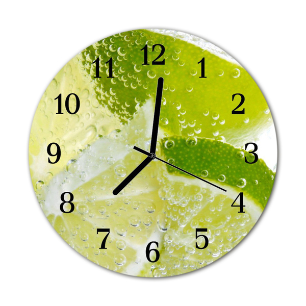 Horloge murale en verre Limes eau