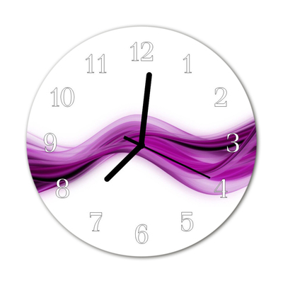 Horloge murale en verre Lignes abstraites