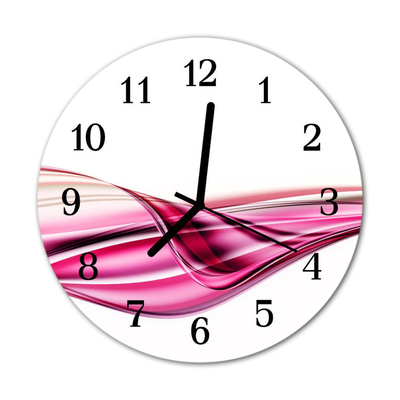 Horloge murale en verre Lignes abstraites