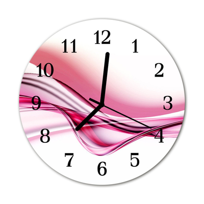 Horloge murale en verre Art abstrait