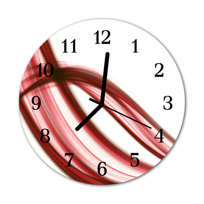 Horloge murale en verre Lignes abstraites