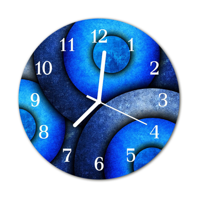 Horloge murale en verre Art des cercles