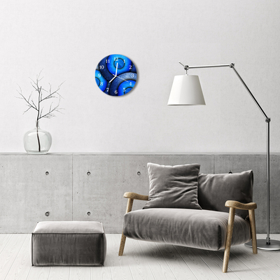 Horloge murale en verre Art des cercles