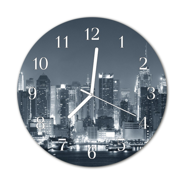 Horloge murale en verre Nuit de l'horizon