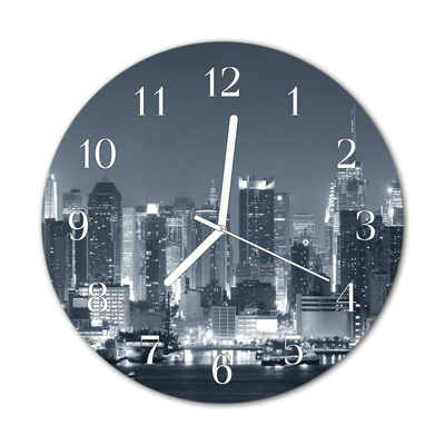 Horloge murale en verre Nuit de l'horizon