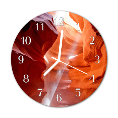 Horloge murale en verre Grotte