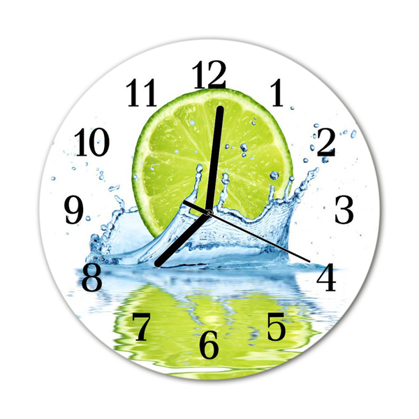Horloge murale en verre Limes eau