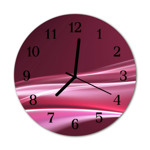 Horloge murale en verre Lignes abstraites