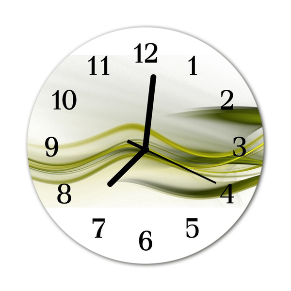 Horloge murale en verre Lignes abstraites