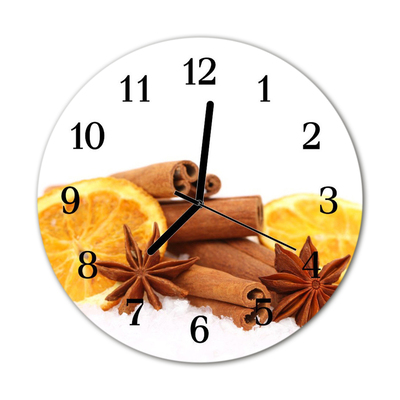 Horloge murale en verre Citron vanille