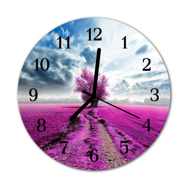 Horloge murale en verre Terrain