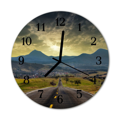 Horloge murale en verre Way des montagnes