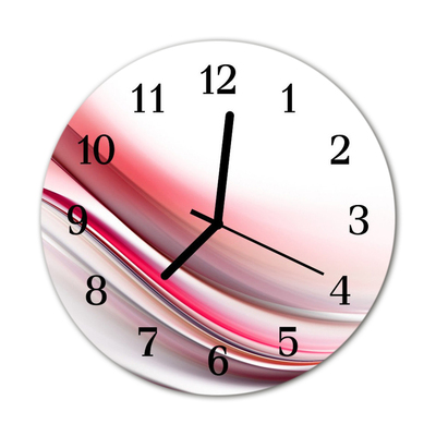 Horloge murale en verre Abstrait